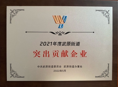 2021年度武原街道突出贡献企业