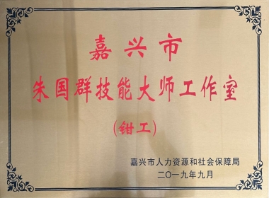 2019嘉兴市朱国群技能大师工作室