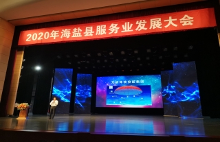 “神”祗忠勤丨贺：918博天堂获得海盐县2019年度服务业十大行业之星及十大贡献企业